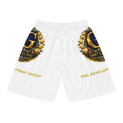 Gold Crest Basketball Shorts — Custom All-Over-Print Athletic Shorts