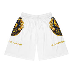 Gold Crest Basketball Shorts — Custom All-Over-Print Athletic Shorts