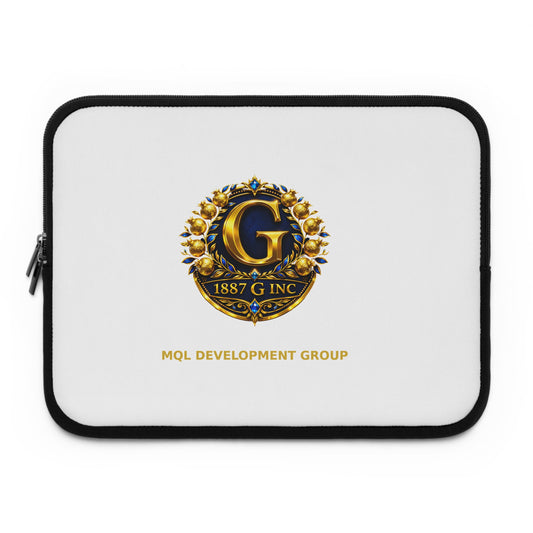 MQL Development Group Logo Laptop Sleeve — 1887 G Inc Crest Protective Case
