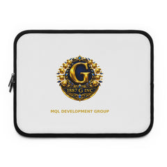 MQL Development Group Logo Laptop Sleeve — 1887 G Inc Crest Protective Case