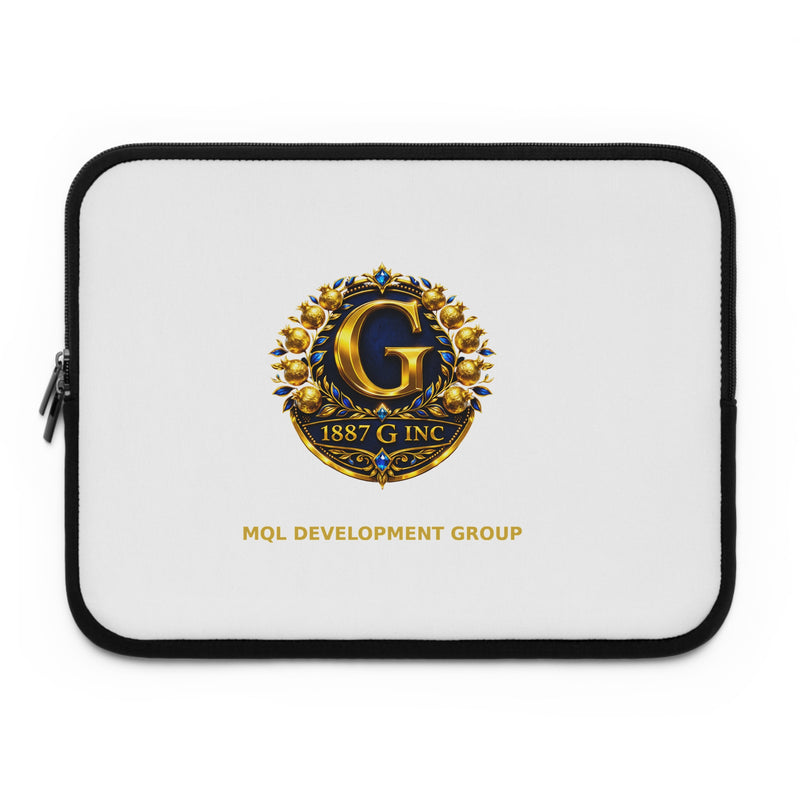 MQL Development Group Logo Laptop Sleeve — 1887 G Inc Crest Protective Case