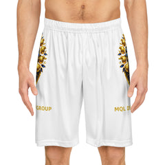 Gold Crest Basketball Shorts — Custom All-Over-Print Athletic Shorts