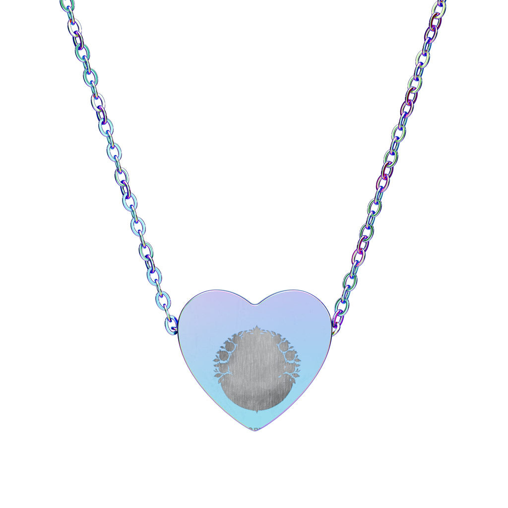 Engravable Heart Necklace — Personalized Fingerprint Pendant