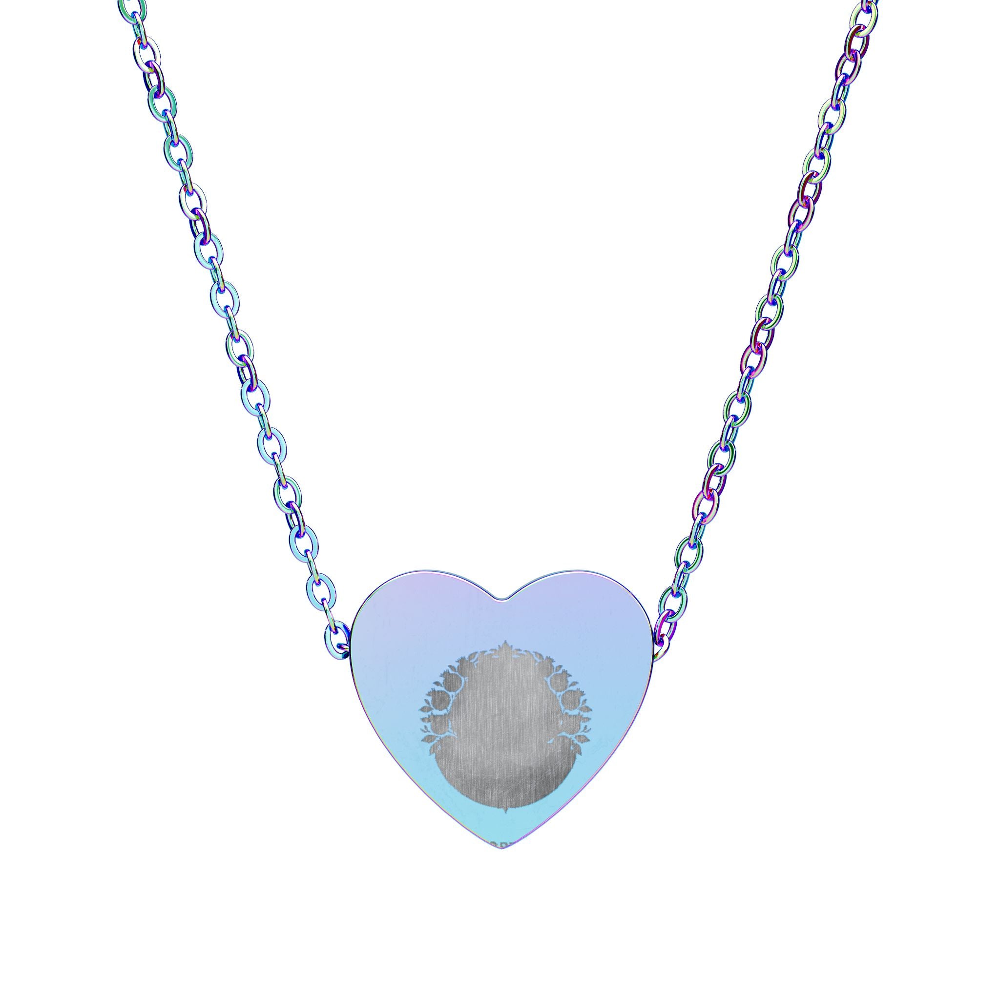 Engravable Heart Necklace — Personalized Fingerprint Pendant