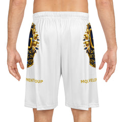Gold Crest Basketball Shorts — Custom All-Over-Print Athletic Shorts