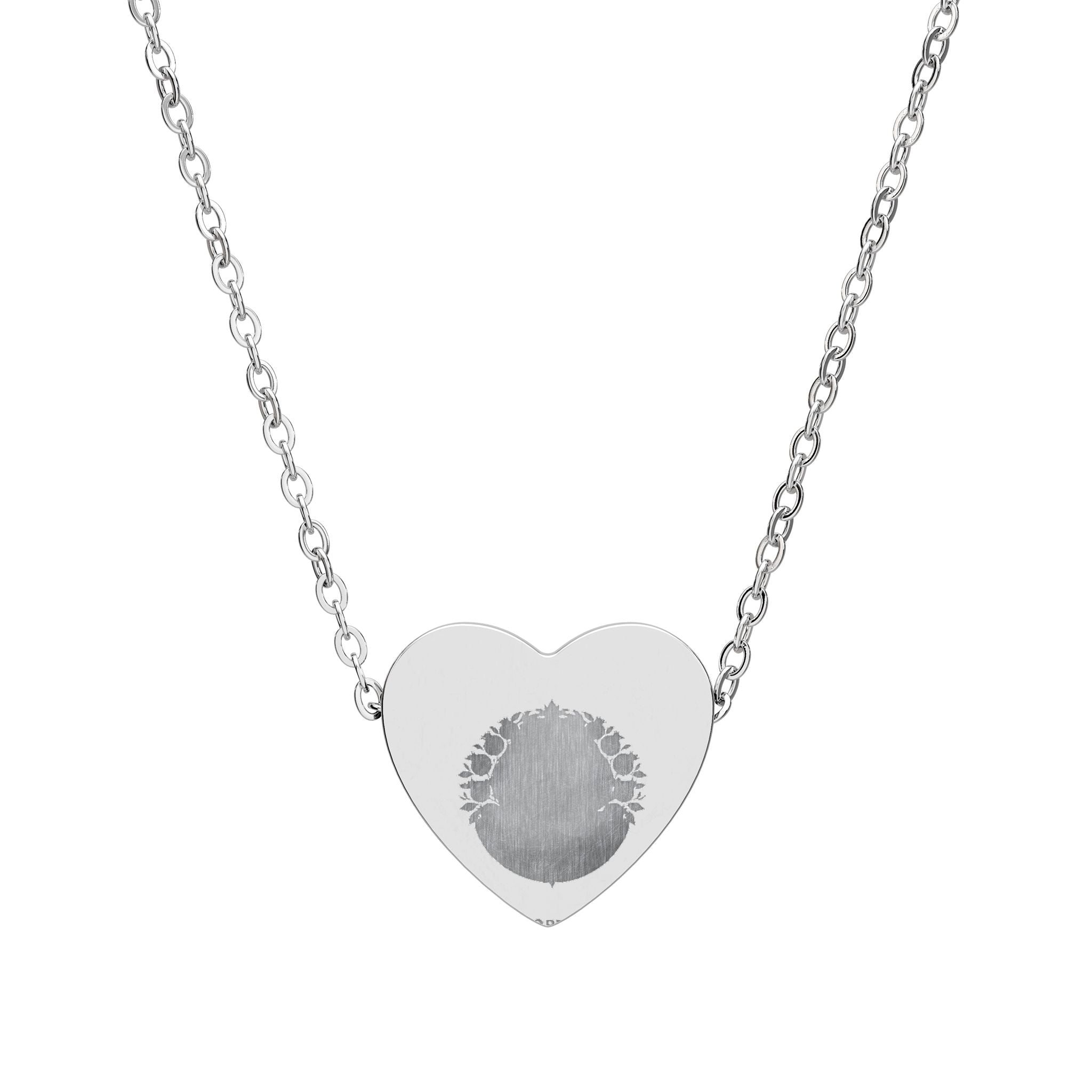 Engravable Heart Necklace — Personalized Fingerprint Pendant