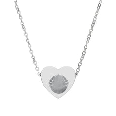 Engravable Heart Necklace — Personalized Fingerprint Pendant