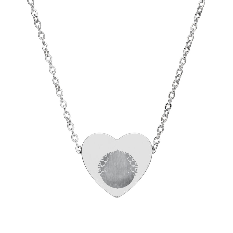 Engravable Heart Necklace — Personalized Fingerprint Pendant
