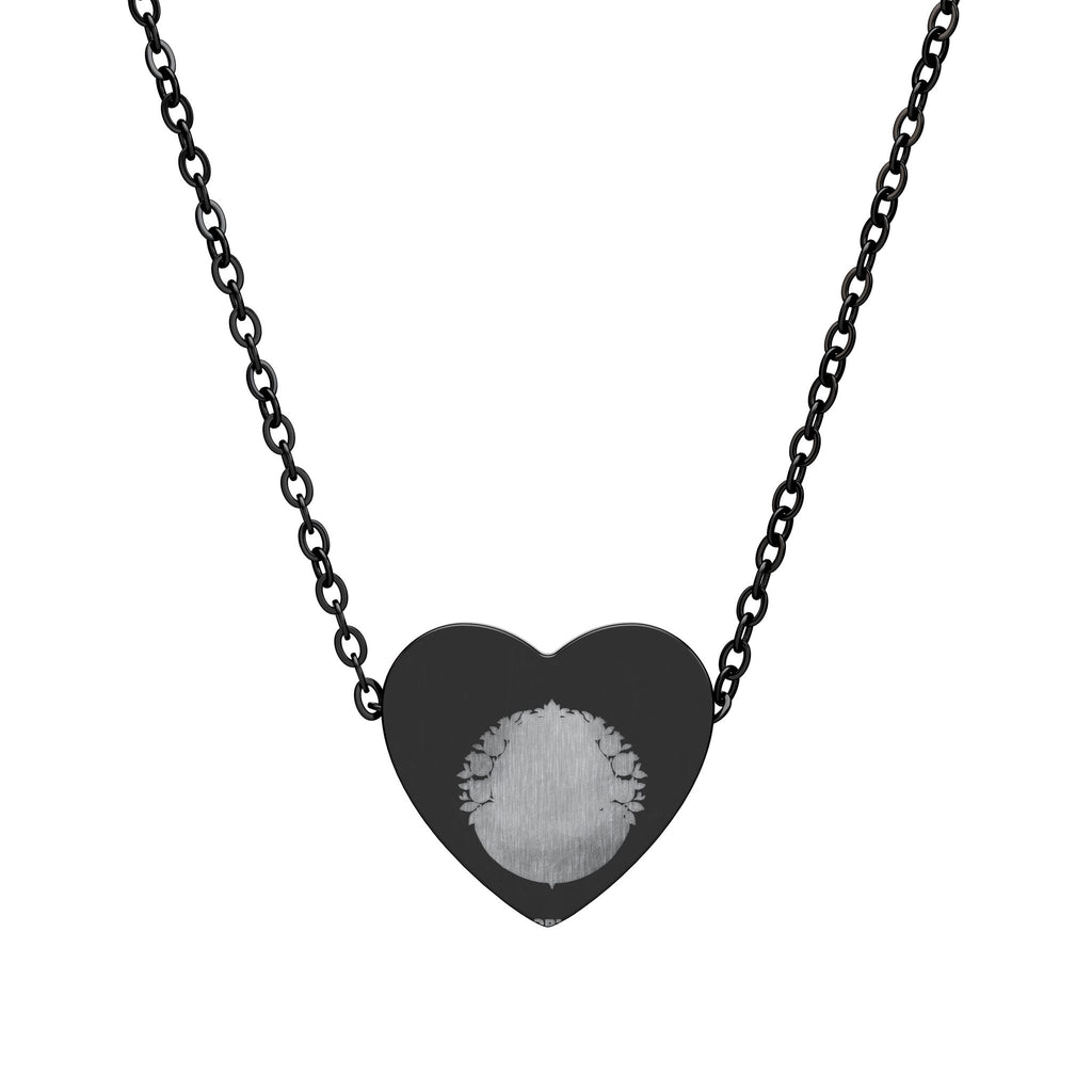 Engravable Heart Necklace — Personalized Fingerprint Pendant