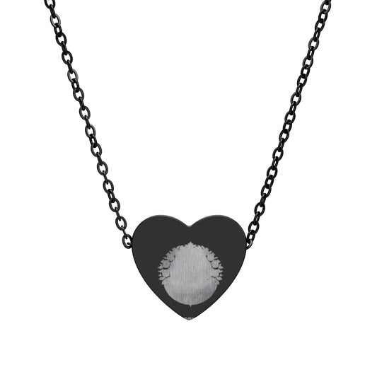 Engravable Heart Necklace — Personalized Fingerprint Pendant