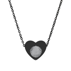 Engravable Heart Necklace — Personalized Fingerprint Pendant